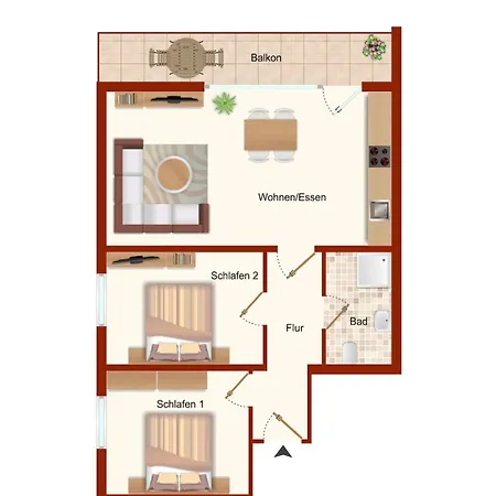 Bergfreude Mit Balkon Апартаменты